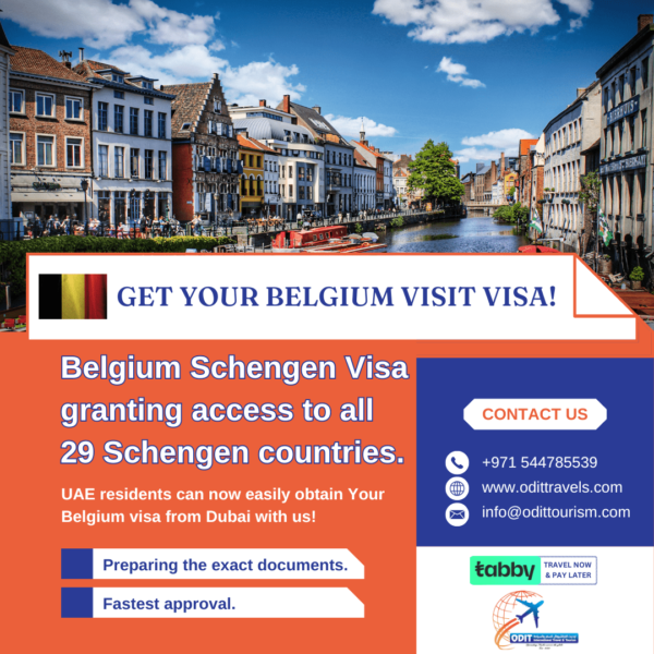 belgium visit visa from dubai