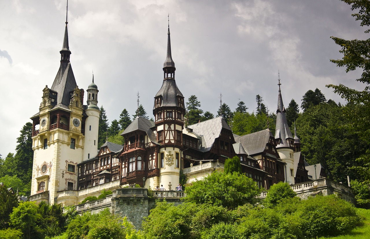 peles castle, architecture, livid