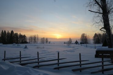 Rovaniemi – A winter sunrise over snowy landscapes, ODIT Travels for your Finland Visa from Dubai.