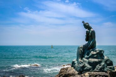 mermaid, haeundae beach, ocean, ocean views, republic of korea, landscape, take pictures, busan, sandy, bathing beach, summer sea, mermaid, busan, busan, nature, busan, busan, busan