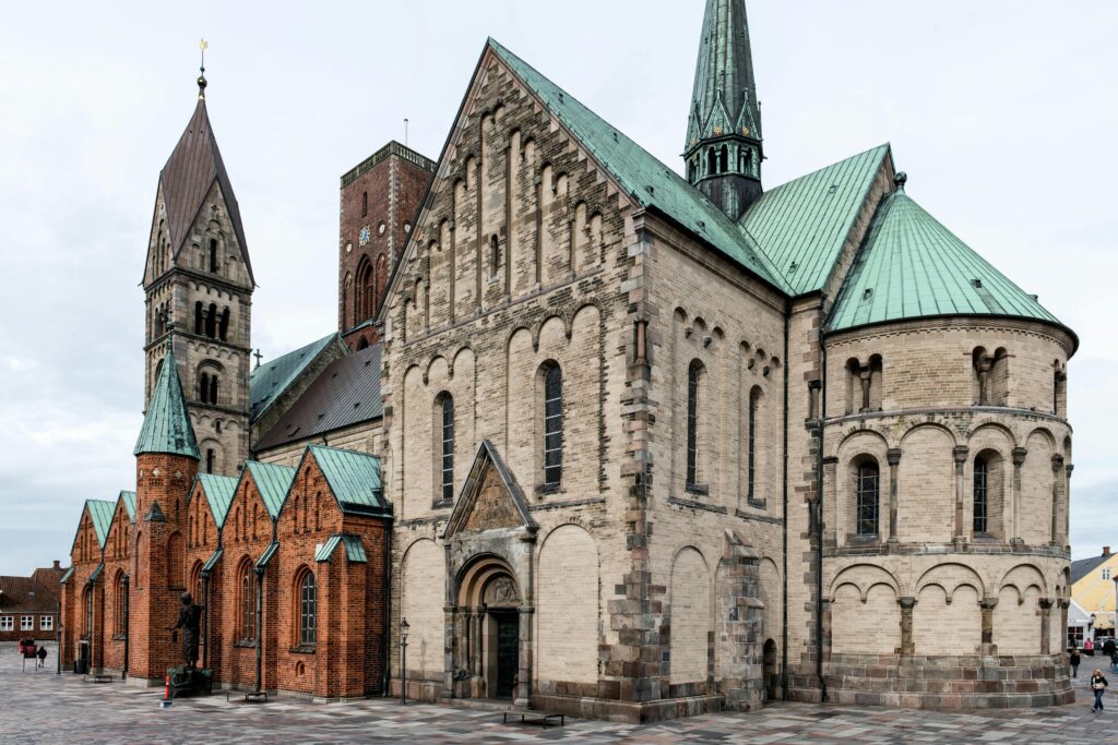 Explore the medieval architecture of Ribe Cathedral in Denmark, a stunning historical landmark.