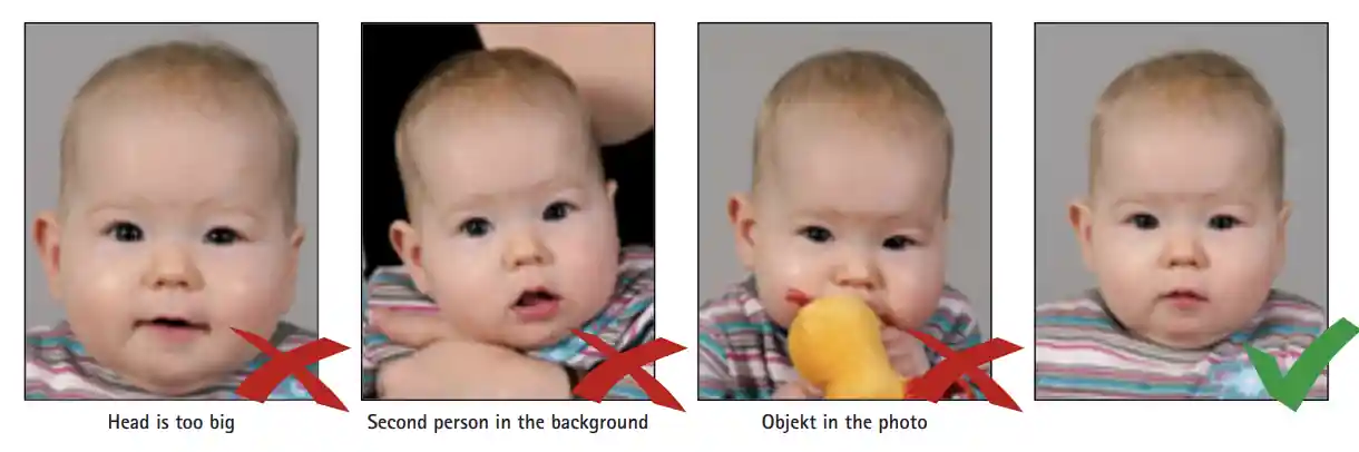 schengen visa photo requirements baby