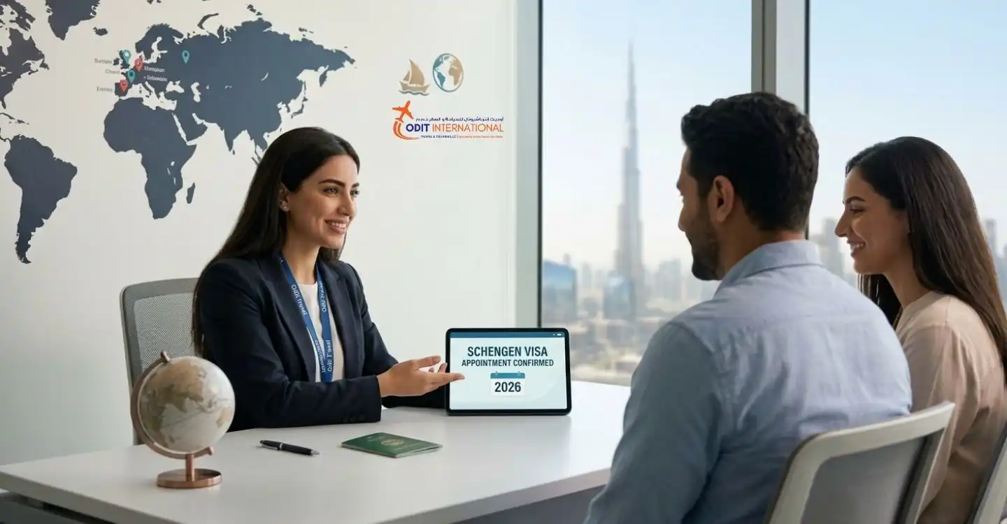 Odit Travel Agency Support for Schengen visa 2026 from Dubai