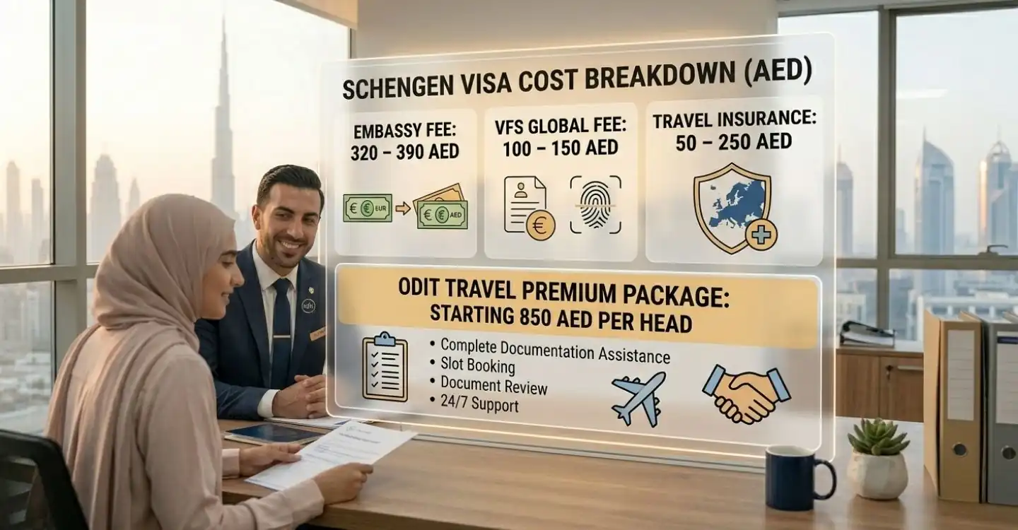 Schengen visa cost