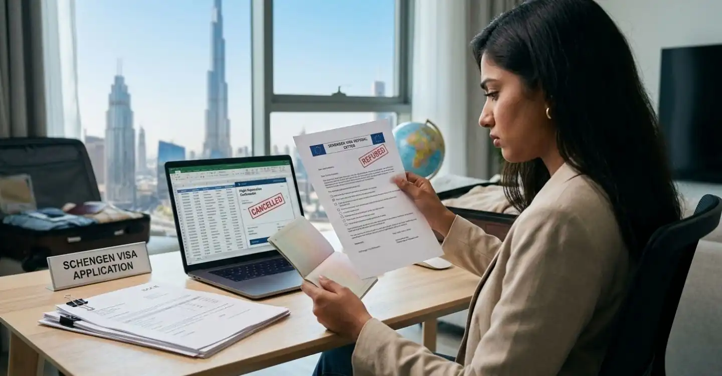 Schengen visa rejection from Dubai