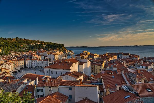 piran, town, sea